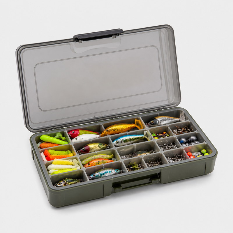 Tackle box and lures
